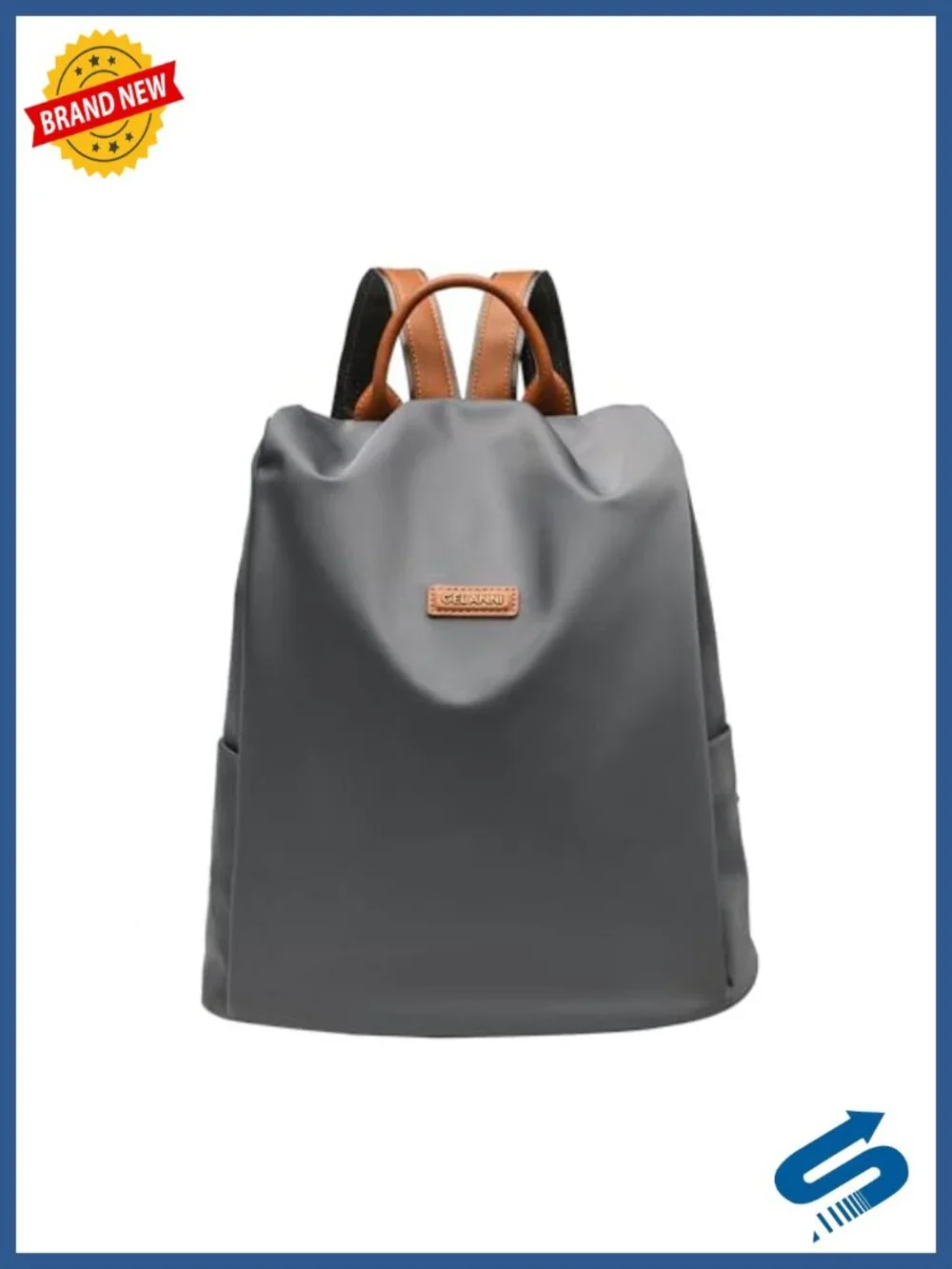 Anti Theft Backpack Purse for Women - Lightweight Nylon Daypack with Rear Access